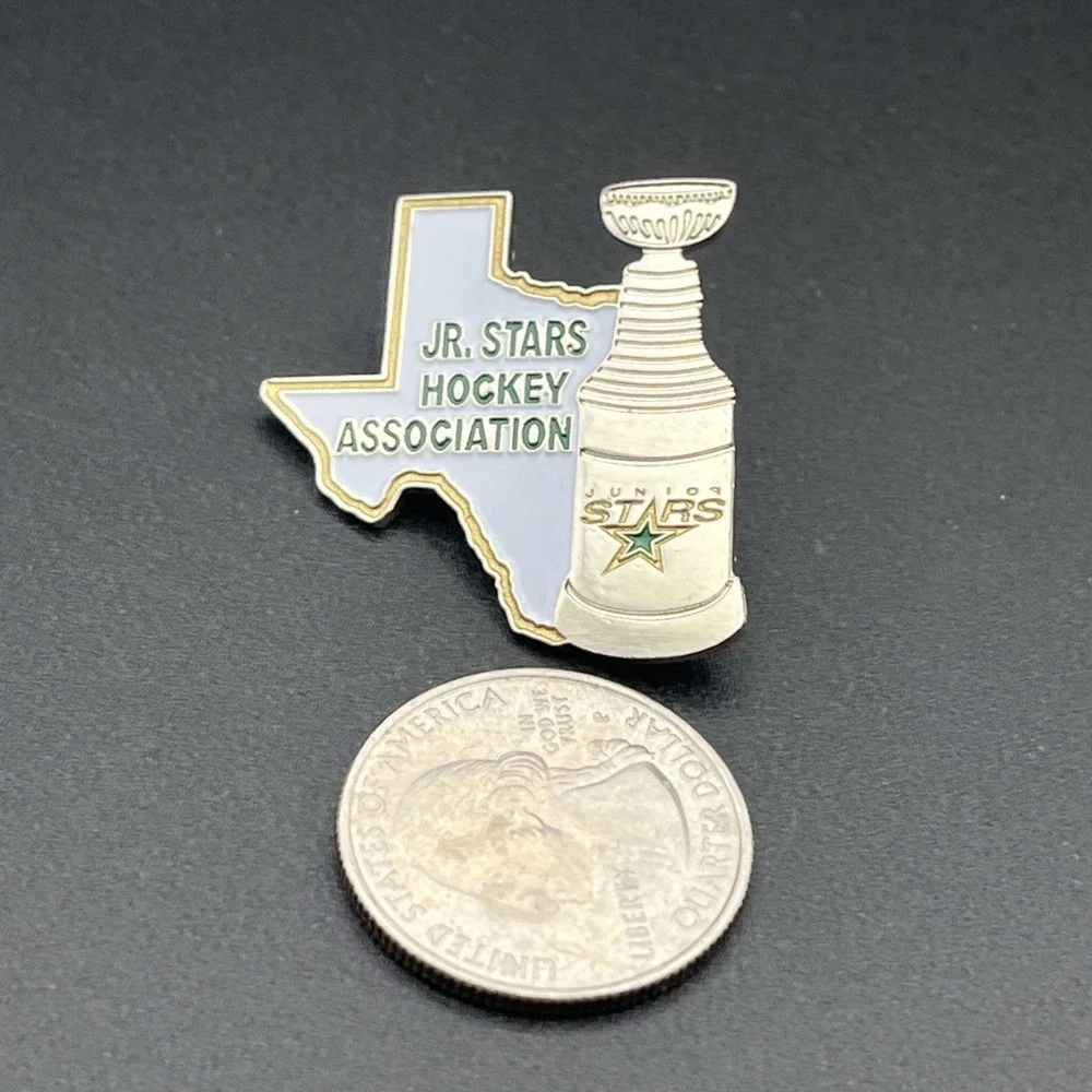 Texas Junior Stars Hockey Association Trophy Lapel Hat‎ Pin